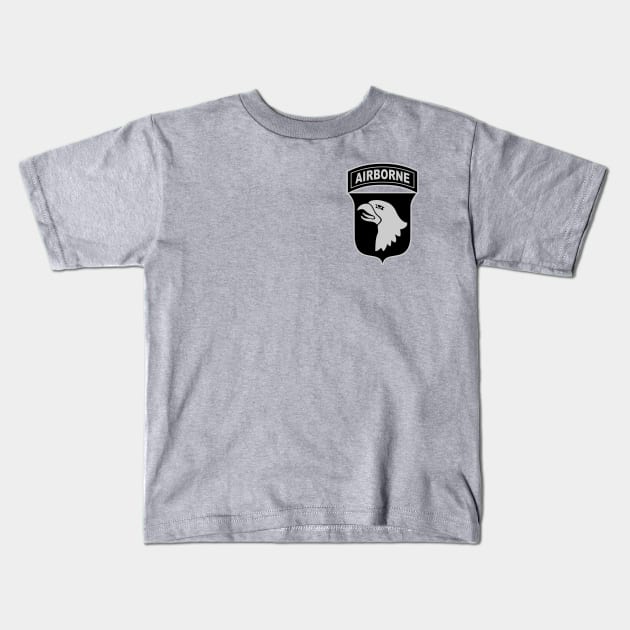 101st Airborne Division Patch (Small logo) Kids T-Shirt by TCP